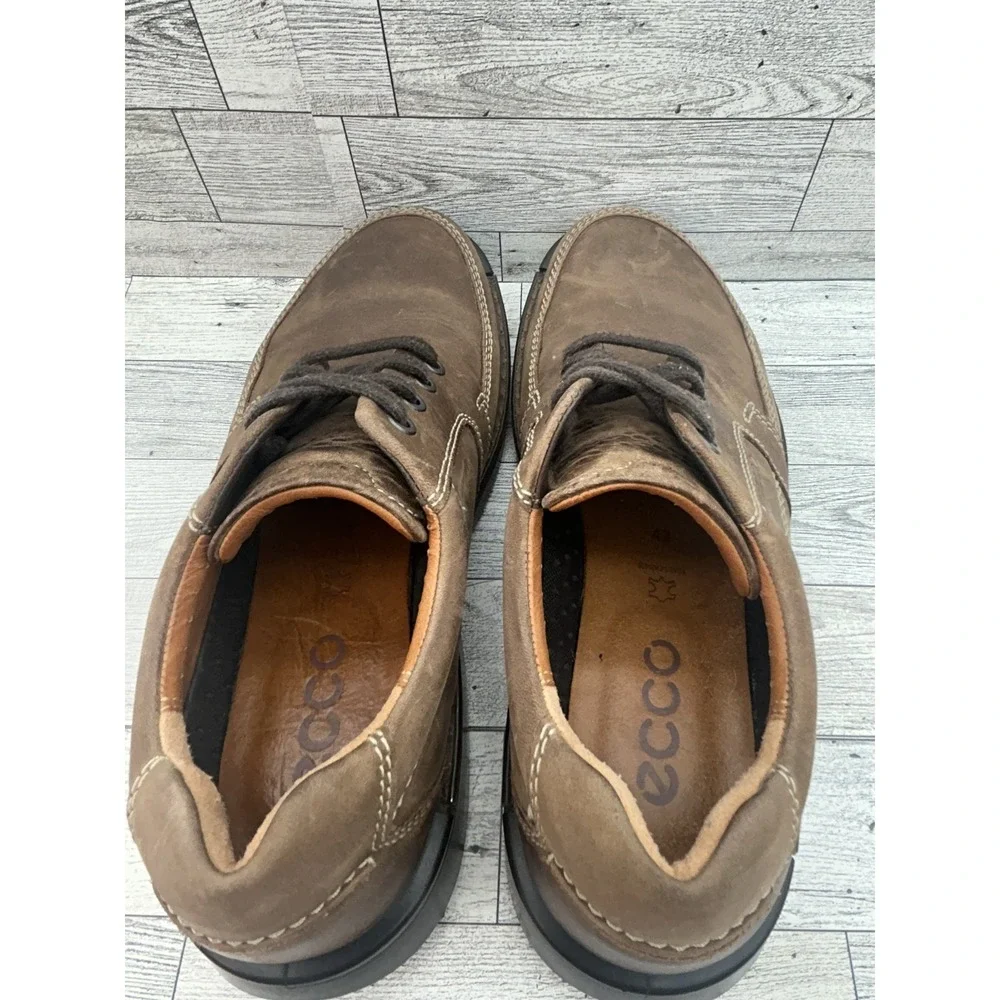 Ecco Shoes Mens Size 8 Casual‎ Comfort Oxford Walking Leather Lace Up 500104